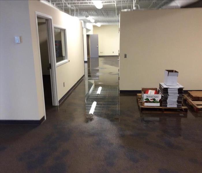 Water damage in building